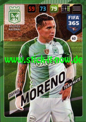 Panini FIFA 365 Adrenalyn XL 2018 - Nr. 63