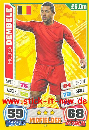 Match Attax "World Stars WM 2014" - MOUSA DEMBELE - Nr. 24