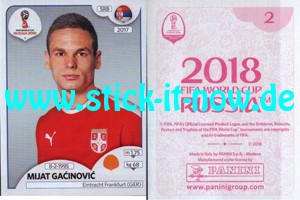 Panini WM 2018 Russland "Sticker" INT/Edition - Nr. 416