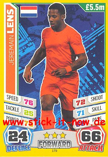 Match Attax "World Stars WM 2014" - JEREMAIN LENS - Nr. 179