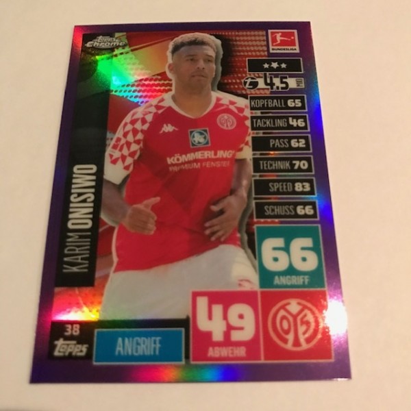 Match Attax BL Chrome 20/21 - Nr. 38 ( Lila 037/299 )