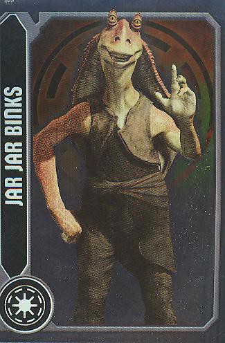 Star Wars Movie Sticker (2012) - JAR JAR BINKS - Nr. 78