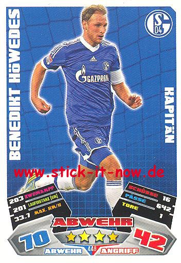 Match Attax 12/13 EXTRA - Benedikt Höwedes - FC Schalke 04 - KAPITÄN - Nr. 448