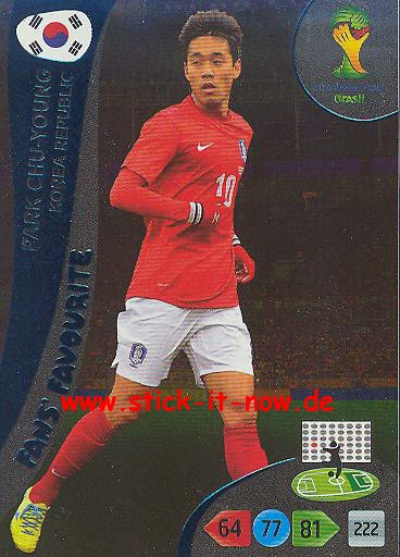 Panini Adrenalyn XL Brasil WM 2014 - Fans Favourites - PARK CHU-YOUNG