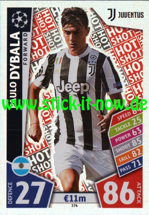 Match Attax Champions League 17/18 - Nr. 374 (Hot Shot)