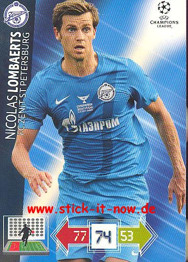 Panini Adrenalyn XL CL 12/13 - Zenit St. Petersburg - Nicolas Lombaerts