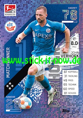 Topps Match Attax Bundesliga 2021/22 - Nr. 430 ( Matchwinner 2.BL )