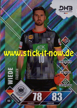 LIQUI MOLY Handball Bundesliga "Karte" 20/21 - Nr. 66 (Glitzer)