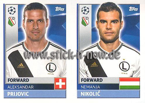 Topps Champions League Sticker 16/17 - Nr. QFE 15 + 16