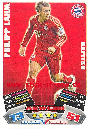 Match Attax 12/13 EXTRA - Philipp Lahm - FC Bayern München - KAPITÄN - Nr. 446