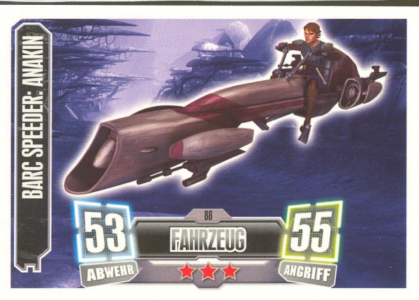 Force Attax - Serie II - Barc Speeder: Anakin - Fahrzeug