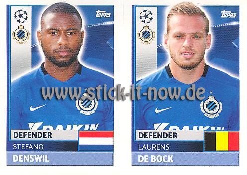 Topps Champions League Sticker 16/17 - Nr. BRU 6 + 7