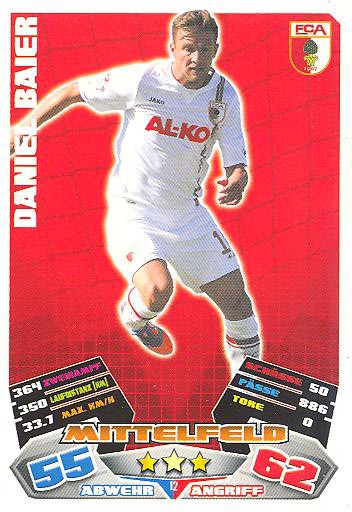 Match Attax 12/13 - Daniel Baier - FC Augsburg - Nr. 12