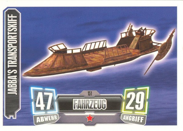 Force Attax - Serie II - Jabba's Transportskiff - Söldner