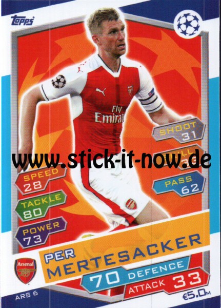 Match Attax Champions League 16/17 - Nr. ARS 6