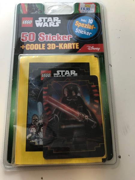 Lego Star Wars "Sticker-Serie" (2020) - Blister 3 ( 10 Tüten + Wackelkarte 3 )