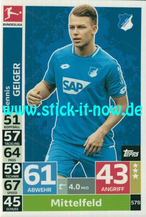 Topps Match Attax Bundesliga 18/19 "Extra" - Nr. 578