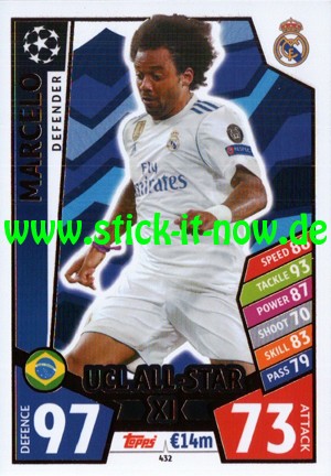 Match Attax Champions League 17/18 - Nr. 432 (UCL ALL-STAR XL)