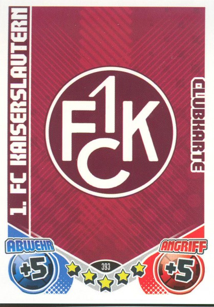 Match Attax 11/12 - 1. FC K'lautern - Clubkarte