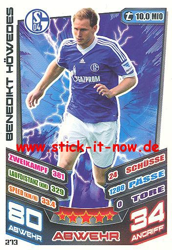 Match Attax 13/14 - FC Schalke 04 - Benedikt Höwedes - Nr. 273