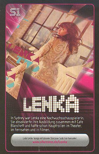 Starzone Sammelkarte - LENKA - Rewe - Nr. 51