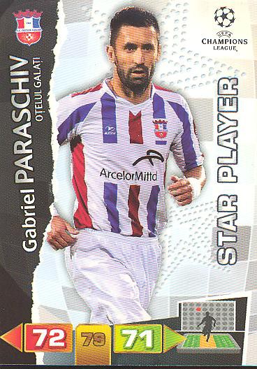 Gabriel Paraschiv - Panini Adrenalyn XL CL 11/12 - FC Otelul Galati - Star Player