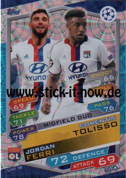 Match Attax Champions League 16/17 - Nr. LYO 18