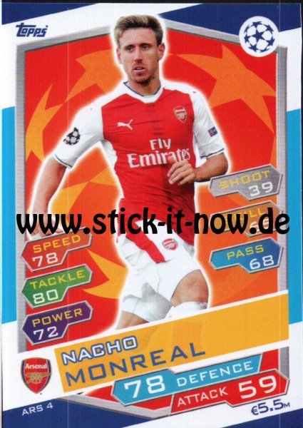 Match Attax Champions League 16/17 - Nr. ARS 4