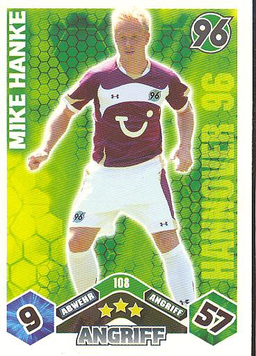 Match Attax 10/11 - MIKE HANKE - 108