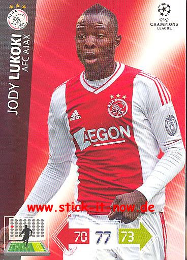 Panini Adrenalyn XL CL 12/13 - Ajax Amsterdam - Jody Lukoki