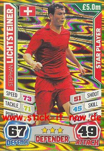 Match Attax "World Stars WM 2014" - STEPHAN LICHTSTEINER - Star-Player - Nr. 219