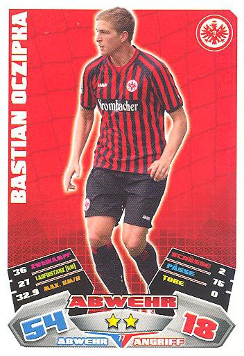 Match Attax 12/13 - Bastian Oczipka - Ein. Frankfurt - Nr. 77