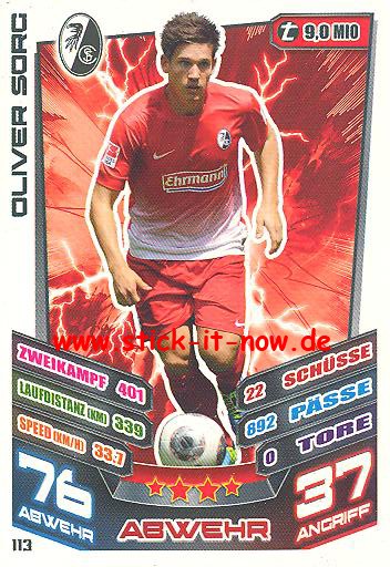 Match Attax 13/14 - SC Freiburg - Oliver Sorg - Nr. 113