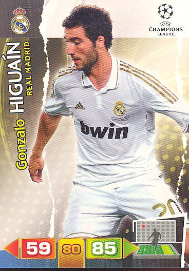 Gonzalo Higuain - Panini Adrenalyn XL CL 11/12 - Real Madrid