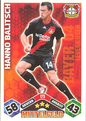 Match Attax 10/11 - HANNO BALITSCH - 173