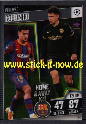 Topps Match Attax 101 (2021) - Nr. 184 ( Home & Away Kit )