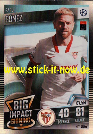 Topps Match Attax 101 (2021) - Nr. 217 ( Big Impact Signing )