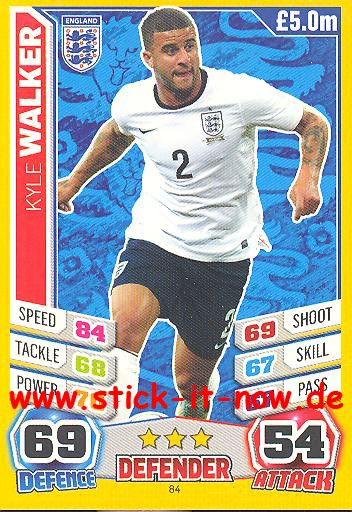 Match Attax "World Stars WM 2014" - KYLE WALKER - Nr. 84