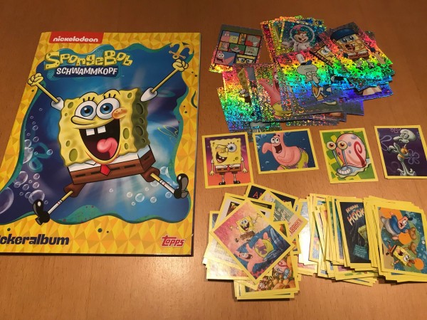 Spongebob Schwammkopf (2020) - komplettsatz (alle 168 Sticker/Karten + Album )