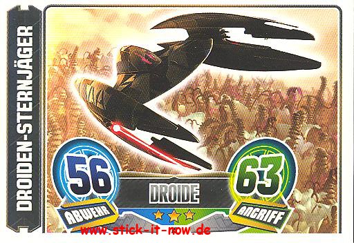 Force Attax - Star Wars - Clone Wars - Serie 5 - Droiden-Sternjäger - Nr. 75