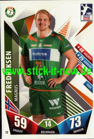 LIQUI MOLY Handball Bundesliga "Karte" 21/22 - Nr. 12