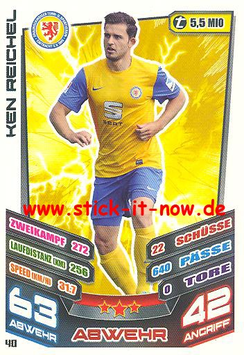 Match Attax 13/14 - Ein. Braunschweig - Ken Reichel - Nr. 40