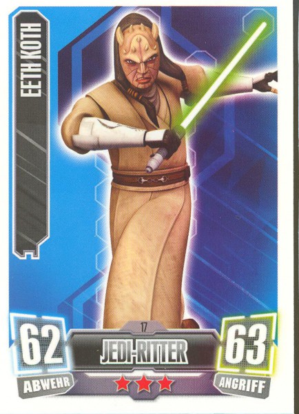 Force Attax - Serie II - Eeth Koth - Jedi-Ritter