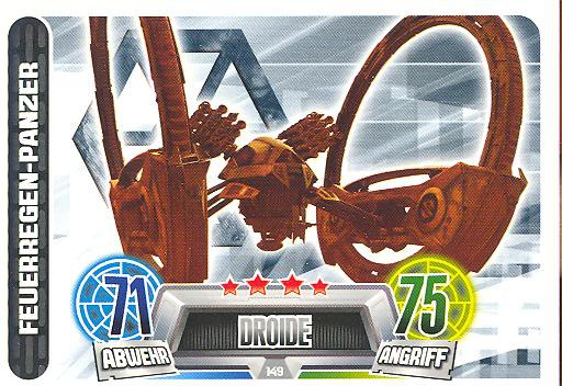 Force Attax Movie Collection - Serie 2 - FEUERREGEN-PANZER - Nr. 149