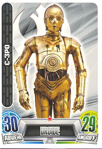 Force Attax Movie Collection - Serie 2 - C-3PO - Nr. 17