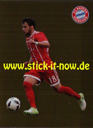 FC Bayern München 17/18 - Sticker - Nr. 61 (Gold-Glitzer)
