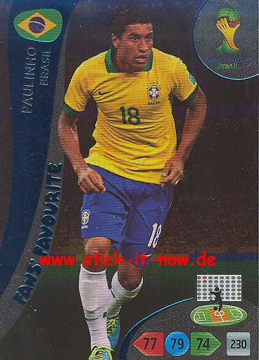 Panini Adrenalyn XL Brasil WM 2014 - Fans Favourites - PAULINHO