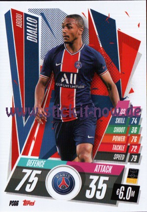 Match Attax Champions League 2020/21 - Nr. PSG 6