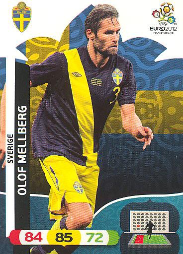 Panini EM 2012 - Adrenalyn XL - Olof Mellberg - Schweden