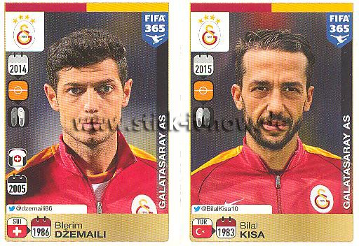 Panini FIFA 365 Sticker - Nr. 772 - 776